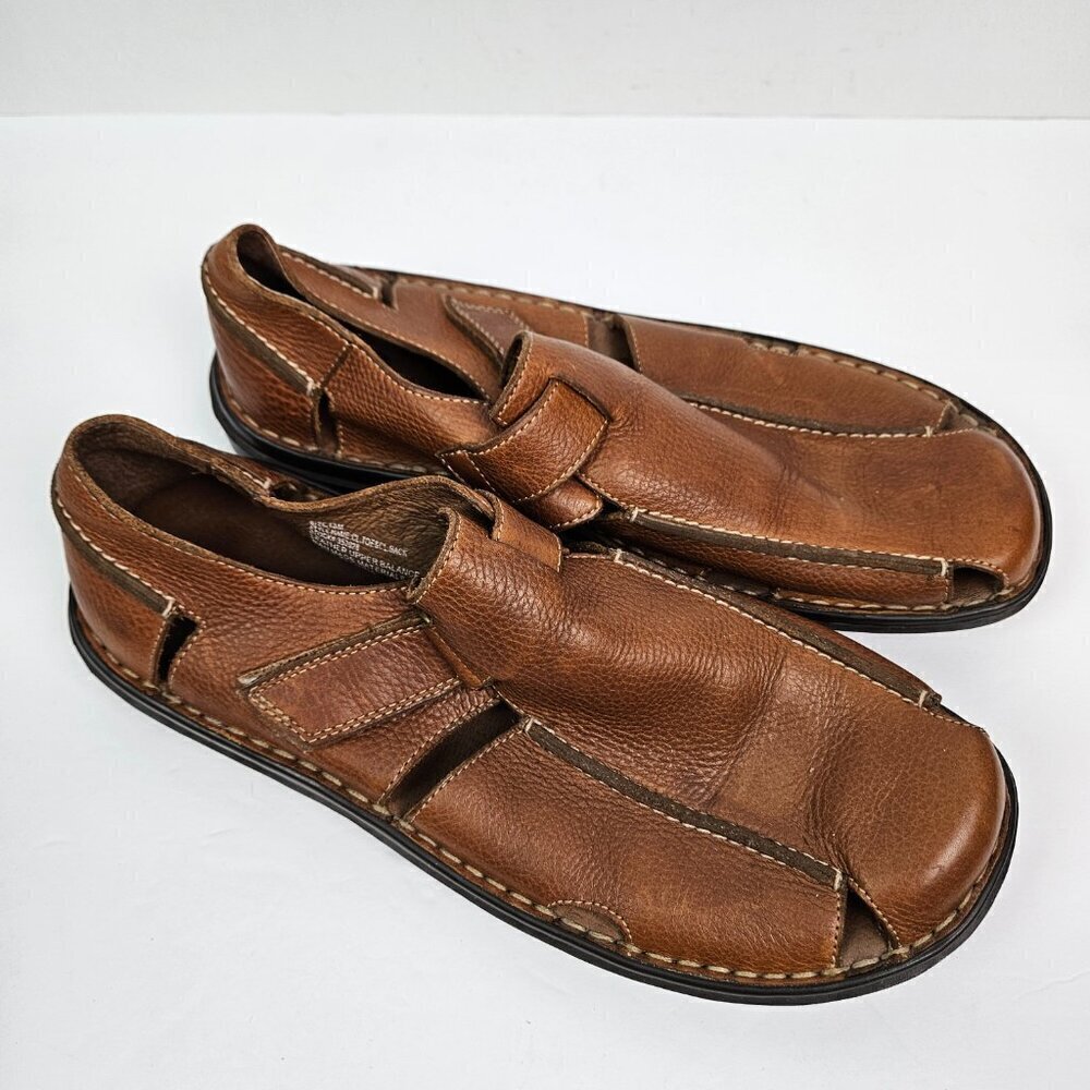 Bjorndal Cognac/Tan Leather Closed Toe/Closed Back Fisherman Sandal 13 352028 - Picture 2 of 9